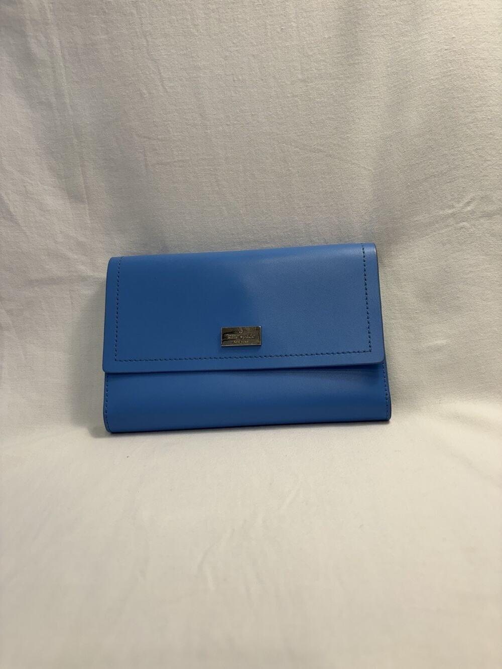 Kate Spade New York Blue Mint Dual Tone Wallet without Strap Slightly Damaged